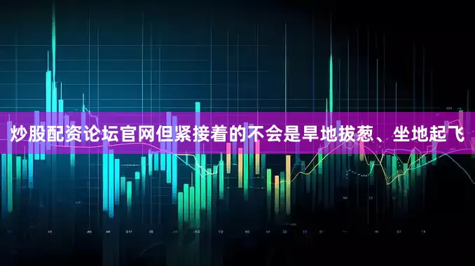 炒股配资论坛官网但紧接着的不会是旱地拔葱、坐地起飞