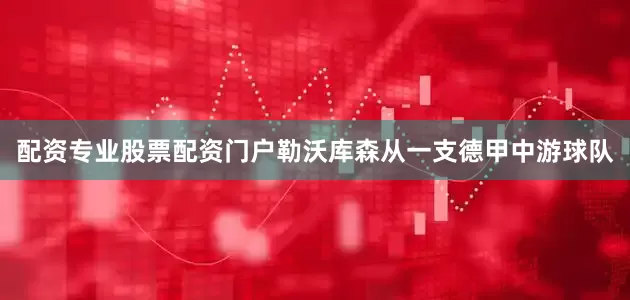 配资专业股票配资门户勒沃库森从一支德甲中游球队